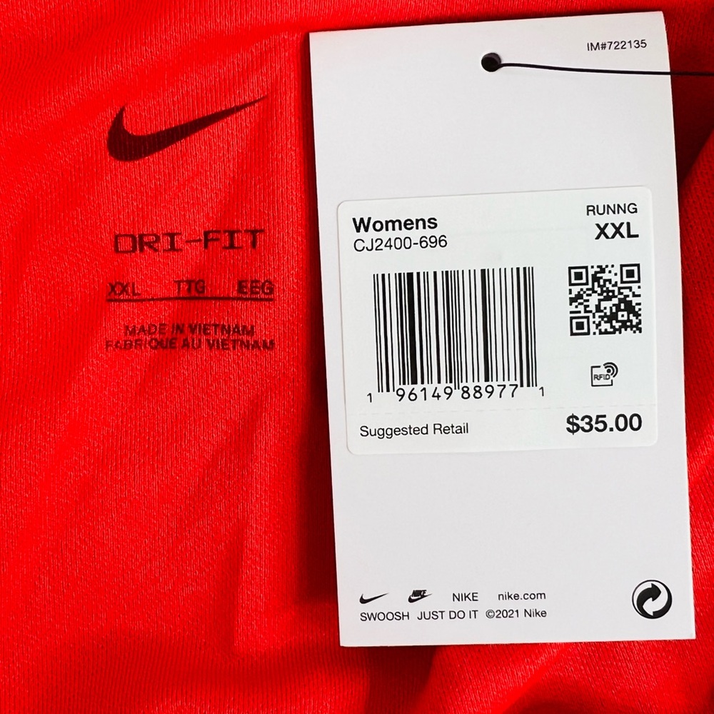 Nike Dri Fit 3" Crew Running Shorts Light Crimson CJ2400-696 Womens Plus Sz XXL - Picture 11 of 12